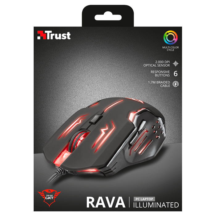 Миша ігрова TRUST Gaming GXT 108 Rava Black (22090)
