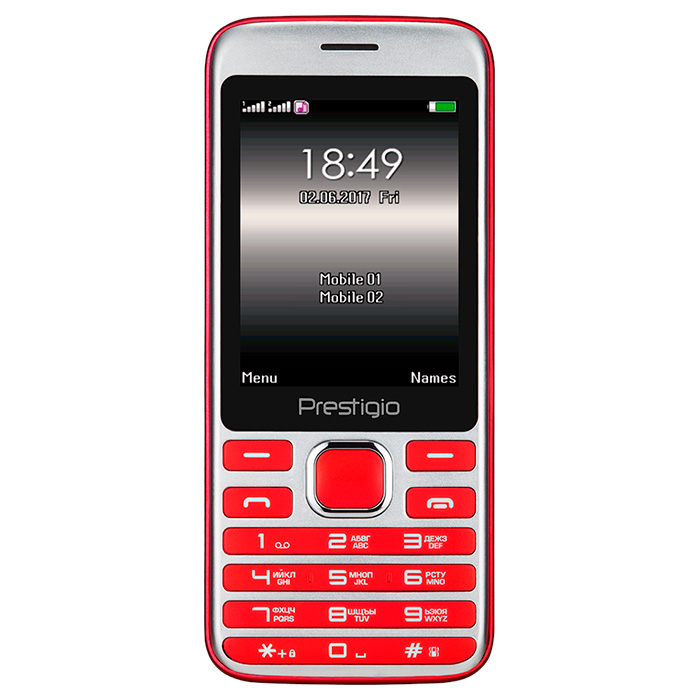 Мобільний телефон PRESTIGIO Grace A1 Red (PFP1281DUORED)