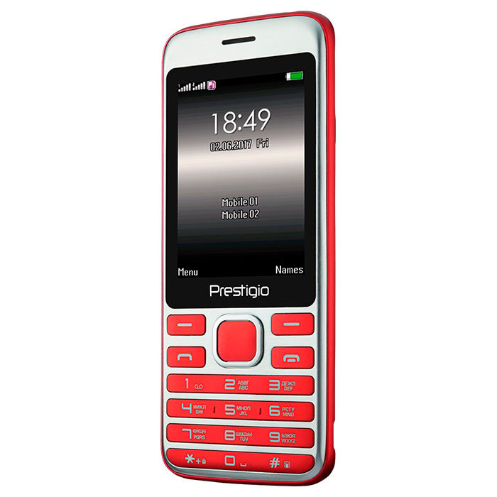 Мобільний телефон PRESTIGIO Grace A1 Red (PFP1281DUORED)