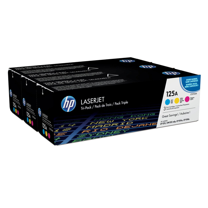 Тонер-картридж HP 125A Tri-Pack CMYk (CF373AM)