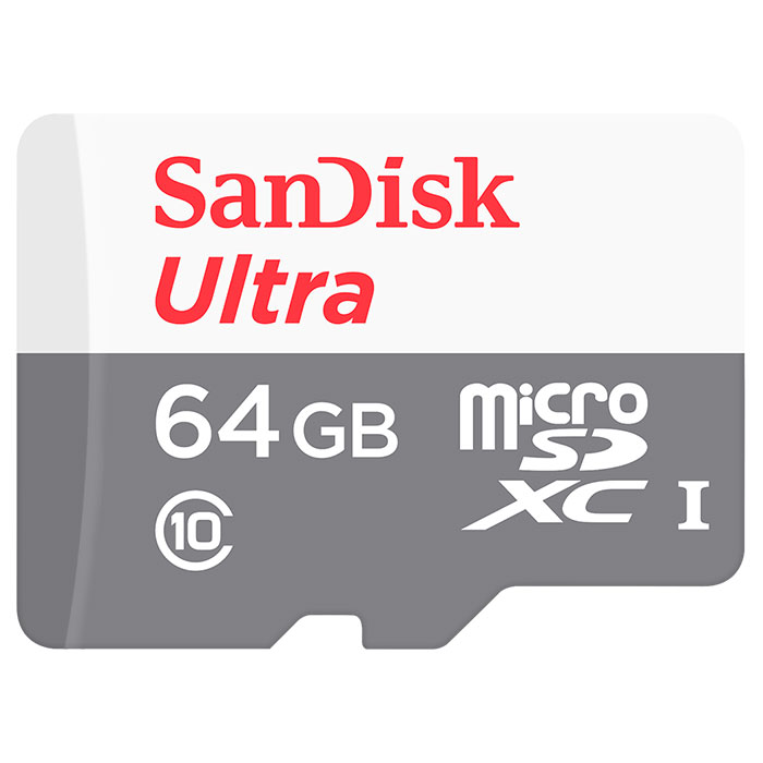 Карта пам'яті SANDISK microSDXC Ultra 64GB UHS-I Class 10 (SDSQUNS-064G-GN3MN)