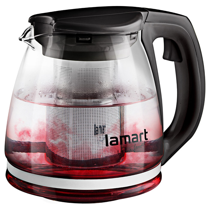 Чайник заварювальний LAMART Verre Black 1.1л (LT7025)
