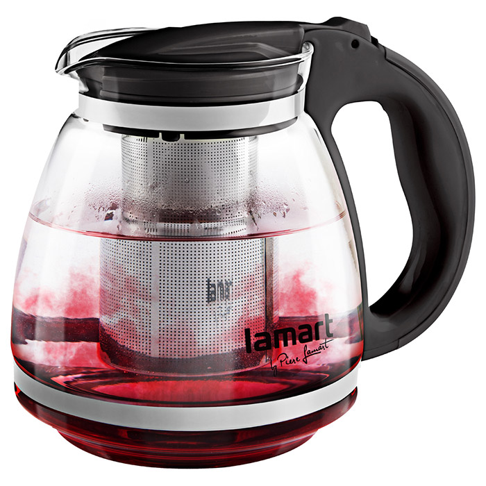 Чайник заварювальний LAMART Verre Black 1.5л (LT7027)