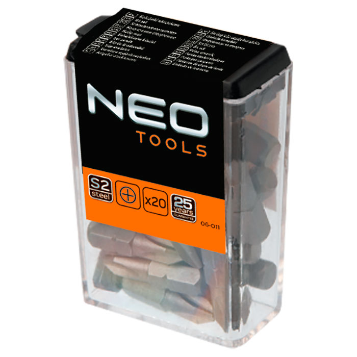 Набір насадок NEO TOOLS PH2x25mm 20шт (06-011)
