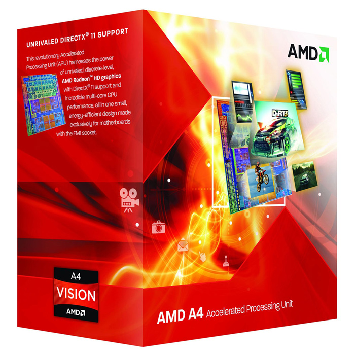 Процесор AMD A4-3300 2.5GHz FM1 (AD3300OJGXBOX)