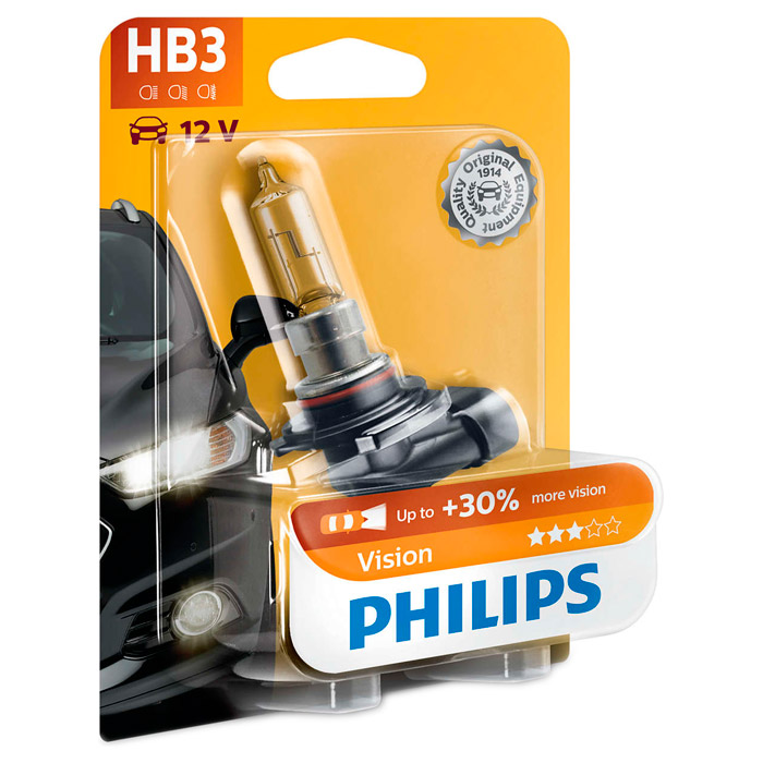 Лампа галогенная PHILIPS Vision HB3 1шт (9005PRB1)