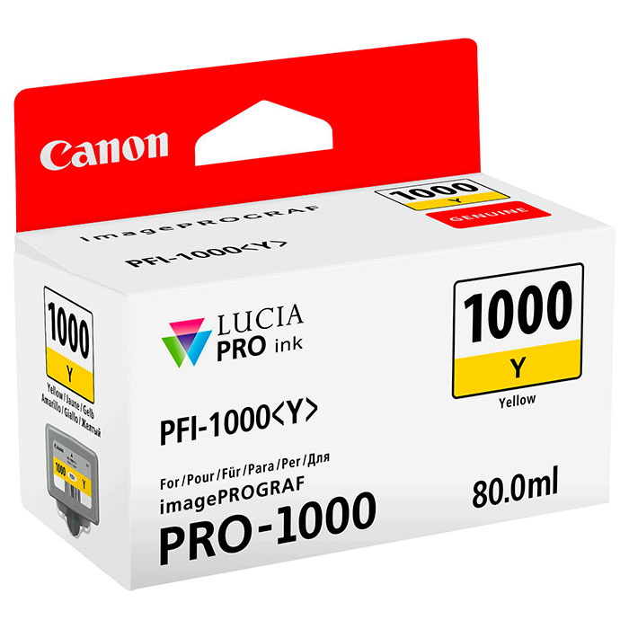 Картридж CANON PFI-1000Y Yellow (0549C001)