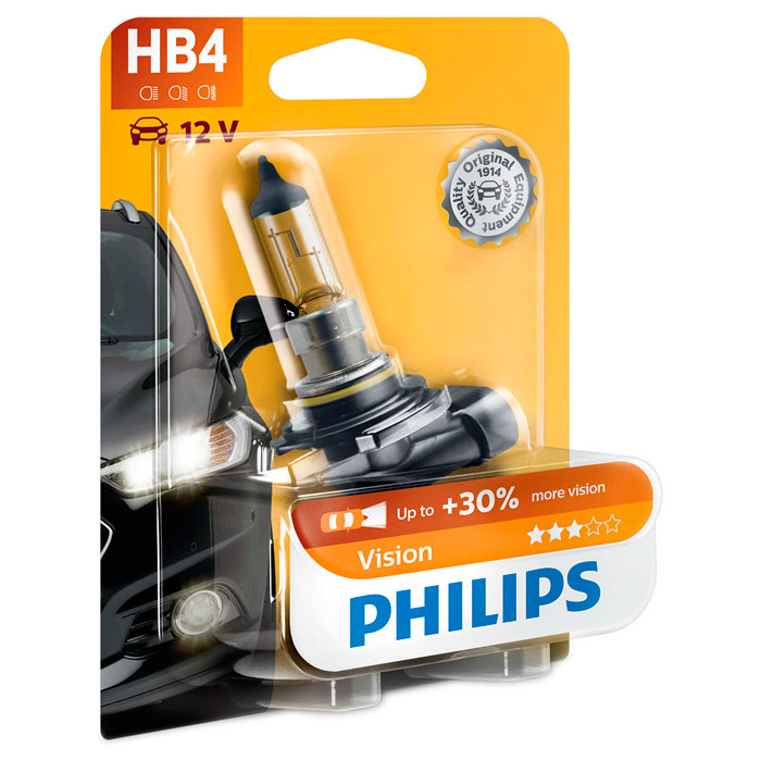 Лампа галогенова PHILIPS Vision HB4 1шт (9006PRB1)