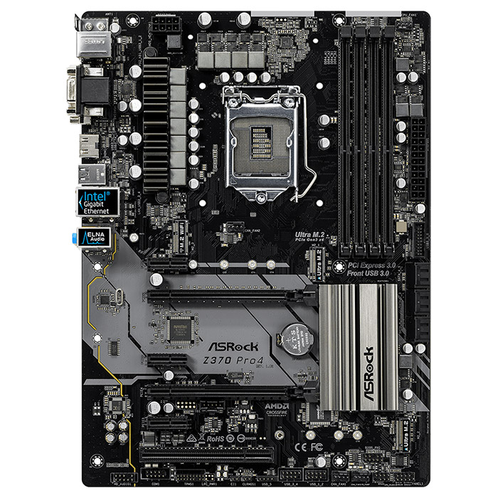 Материнська плата ASROCK Z370 Pro4