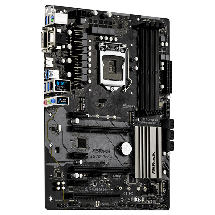 Материнська плата ASROCK Z370 Pro4
