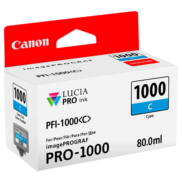Картридж CANON PFI-1000C Cyan (0547C001)