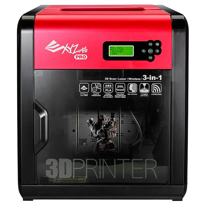 3D принтер XYZPRINTING Da Vinci 1.0 Pro 3-in-1 Wi-Fi (3F1ASXEU01K)