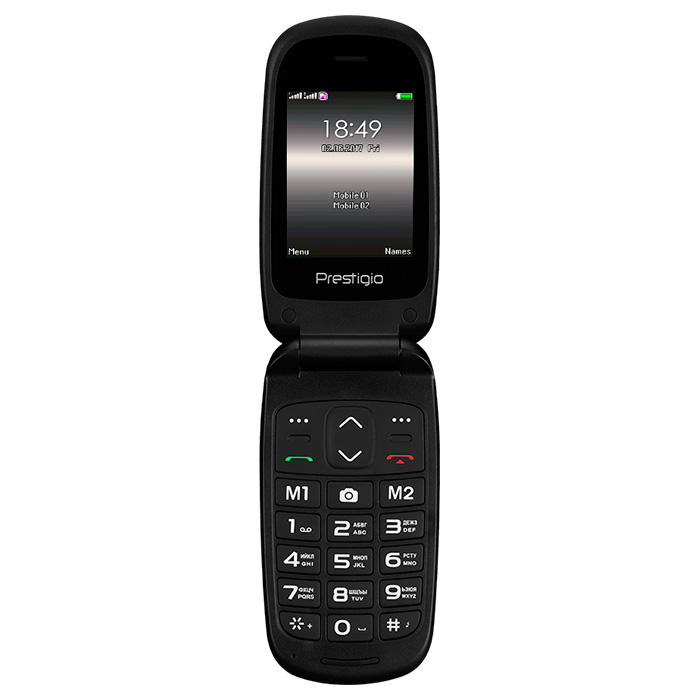 Мобільний телефон PRESTIGIO Grace B1 Black (PFP1242DUOBLACK)