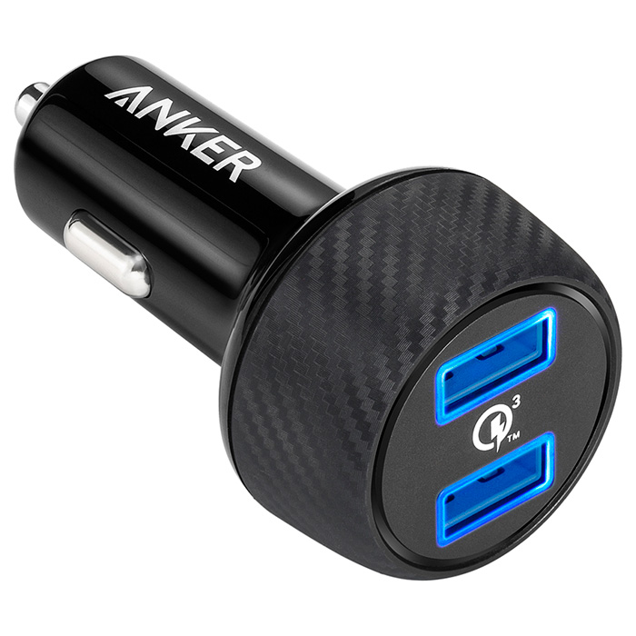 Автомобільний зарядний пристрій ANKER PowerDrive Speed 2 Black (A2228H11)