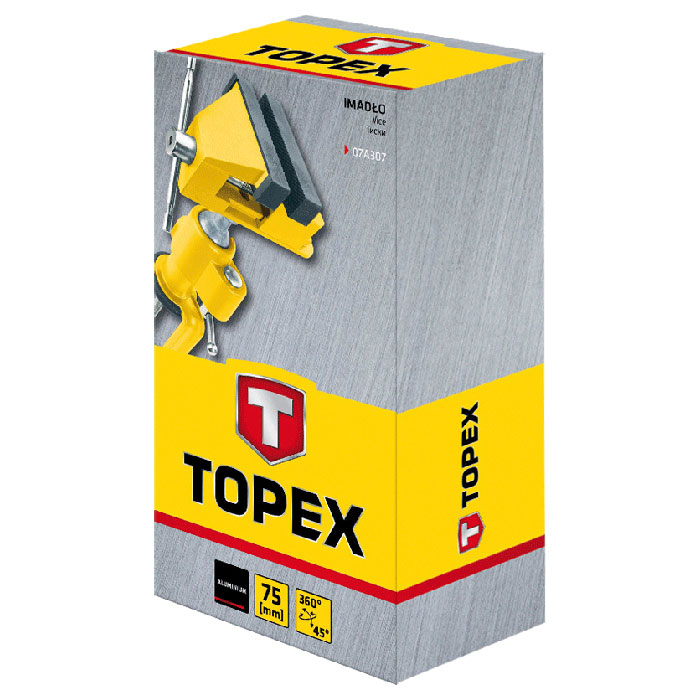Тиски для моделирования TOPEX 75мм (07A307)