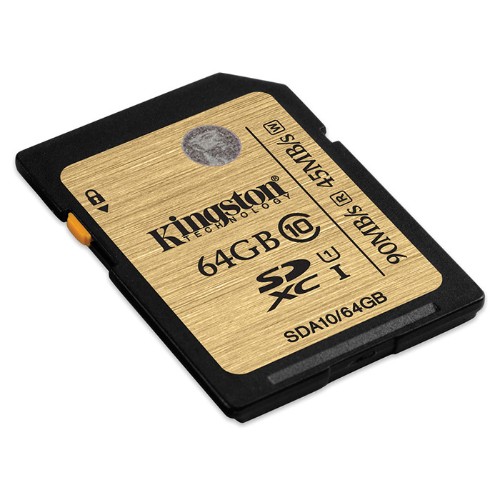 Карта памяти KINGSTON SDXC Ultimate 64GB UHS-I Class 10 (SDA10/64GB)