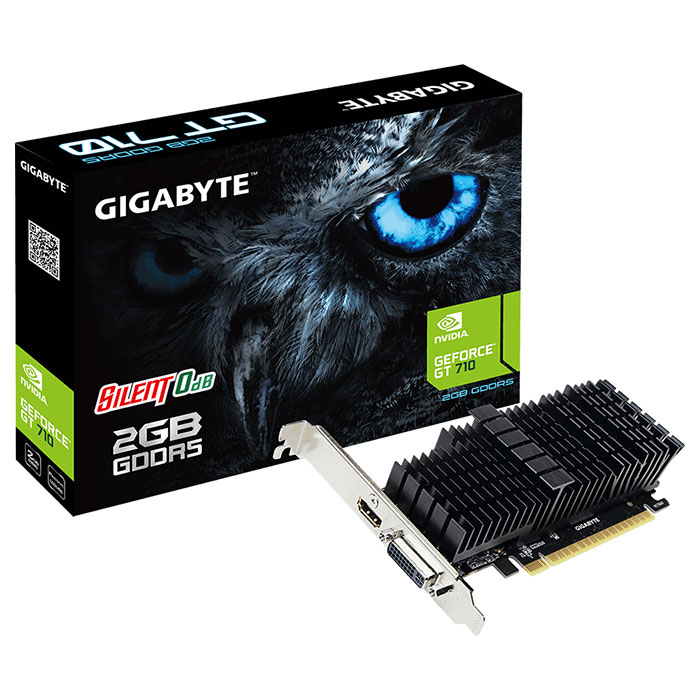 Видеокарта GIGABYTE GeForce GT 710 2GB Silent (GV-N710D5SL-2GL)