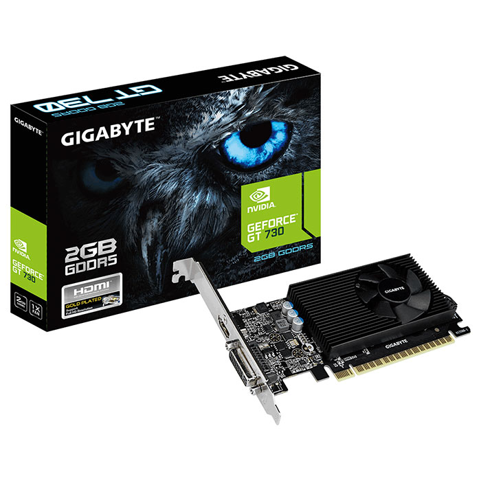 Видеокарта GIGABYTE GeForce GT 730 2GB (GV-N730D5-2GL)