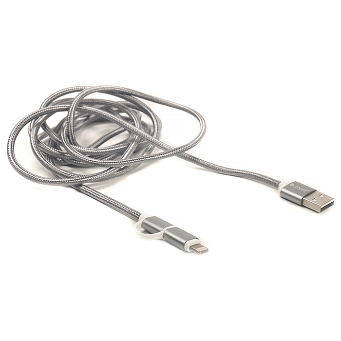 Кабель POWERPLANT Quick Charge USB2.0 AM/Micro-BM/Lightning 2м (CA910496)