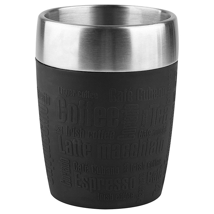 Термокружка TEFAL Travel Cup 0.2л Silver/Black (K3081314)