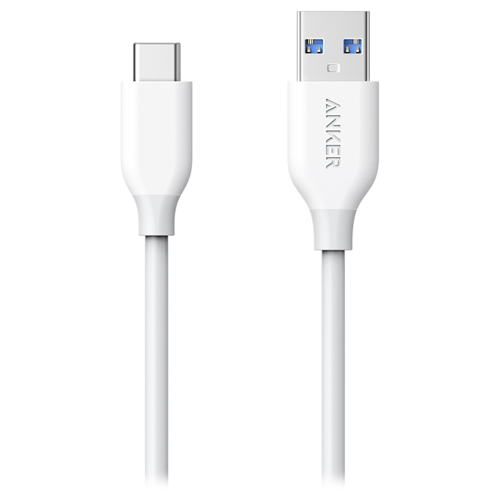 Кабель ANKER Powerline USB-A to USB-C 0.9м White (A8163H21)