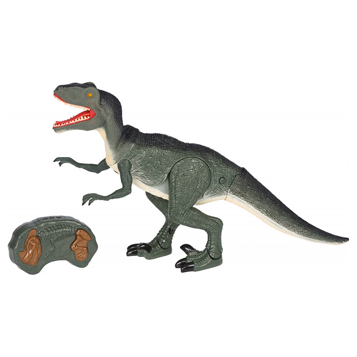 Інтерактивна іграшка SAME TOY Dinosaur Planet велоцираптор зелений зі світлом та звуком (RS6134UT)