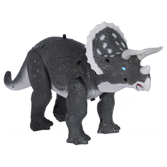 Інтерактивна іграшка SAME TOY Dinosaur Planet трицератопс сірий зі світлом та звуком (RS6137BUT)
