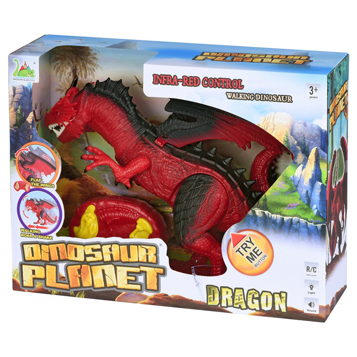 Интерактивная игрушка SAME TOY Dinosaur Planet дракон красный со светом и звуком (RS6139UT)