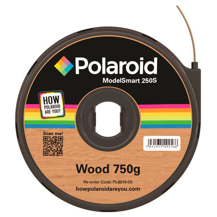 Пластик (філамент) для 3D принтера POLAROID PLA 1.75mm Wood (3D-FL-PL-6010-00)