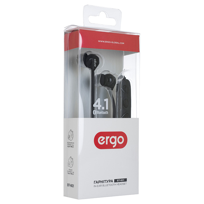 Навушники ERGO BT-801 Black