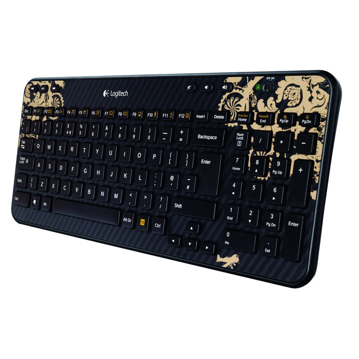 Клавиатура беспроводная LOGITECH K360 Wireless Victorian Black