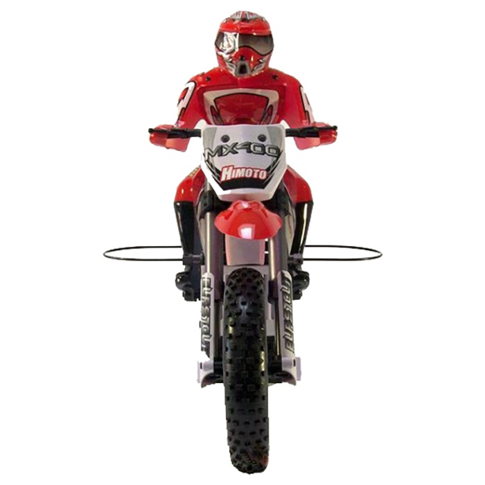 Радіокерований мотоцикл HIMOTO 1:4 Burstout MX400 Brushed Red