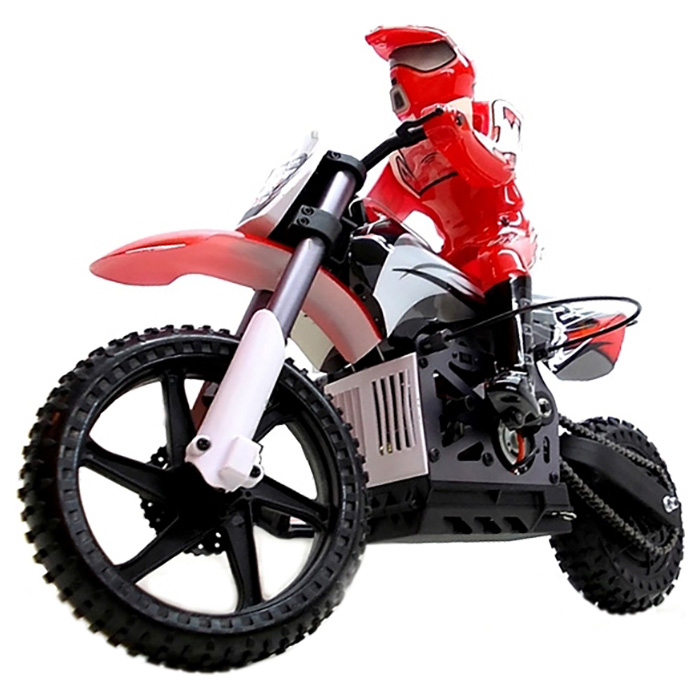 Радіокерований мотоцикл HIMOTO 1:4 Burstout MX400 Brushed Red