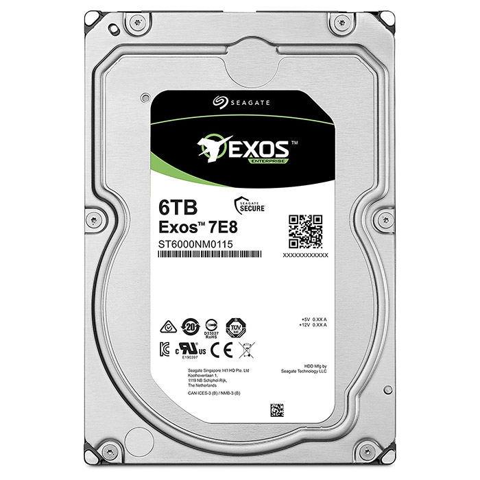 Жорсткий диск 3.5" SEAGATE Exos 7E8 6TB SATA/256MB (ST6000NM0115)