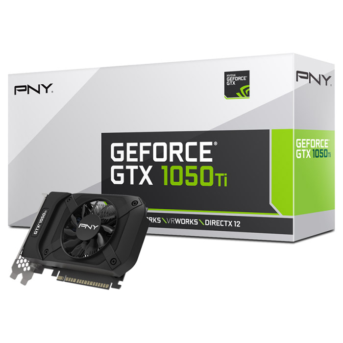 Відеокарта PNY GeForce GTX 1050 Ti 4GB GDDR5 128-bit (GF105IGTX4GEPB)