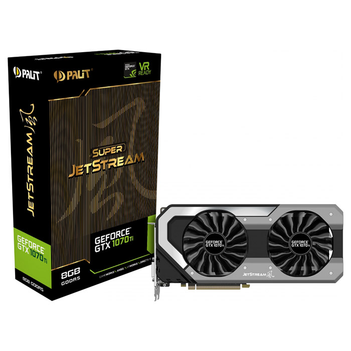 グラフィックボード・グラボ・ビデオカード Palit GeForce GTX 1070Ti Super JetStream Видеокарта PALIT GeForce GTX 1070 Ti 8GB GDDR5 256-bit Super