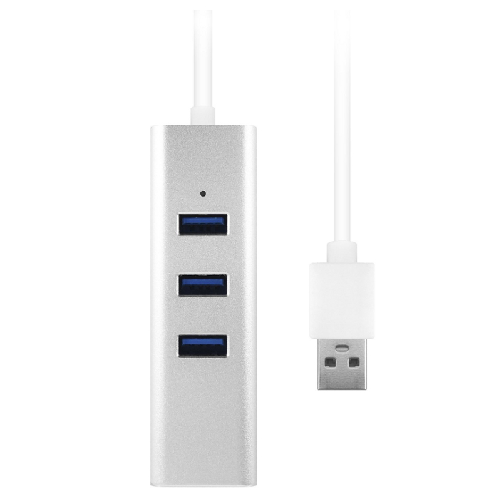 Сетевой адаптер с USB хабом MACALLY 3-Port USB 3.0 Hub with Gigabit Ethernet LAN (U3HUBGBA)