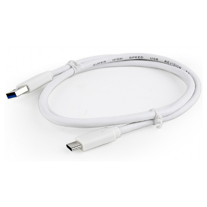 Кабель CABLEXPERT USB3.0 AM/CM White 1м (CCP-USB3-AMCM-1M-W)