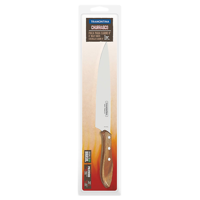 Нож кухонный для мяса TRAMONTINA Barbecue Polywood 203мм (21189/148)