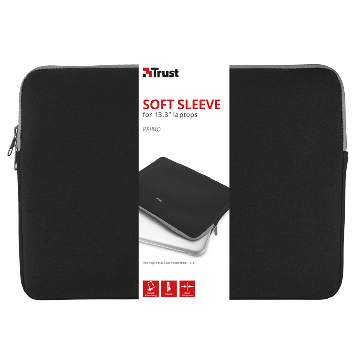 Чехол для ноутбука 13.3" TRUST Primo Soft Sleeve Black (21251)