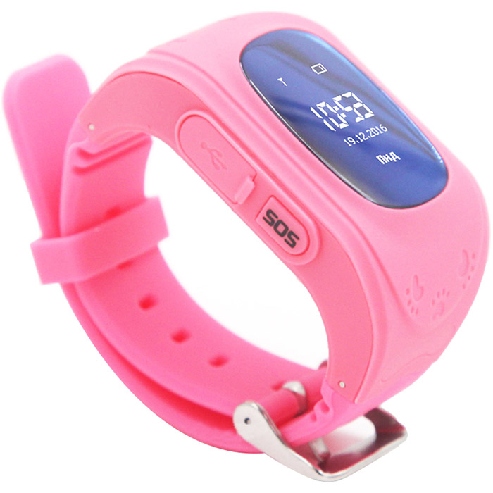 Детские смарт-часы GOGPS K50 Pink