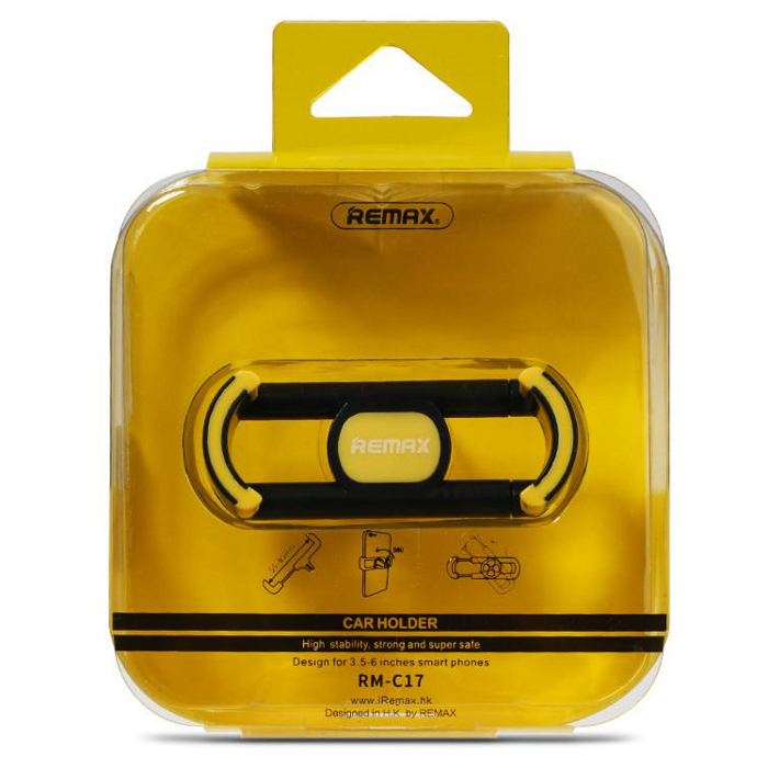 Автотримач для смартфона REMAX Fashion RM-C17 Black/Yellow