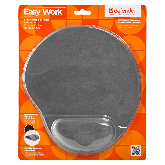 Коврик для мыши DEFENDER Easy Work Gray (50915)