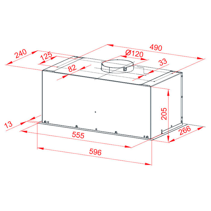 Витяжка PERFELLI BIET 6512 A 1000 IV LED