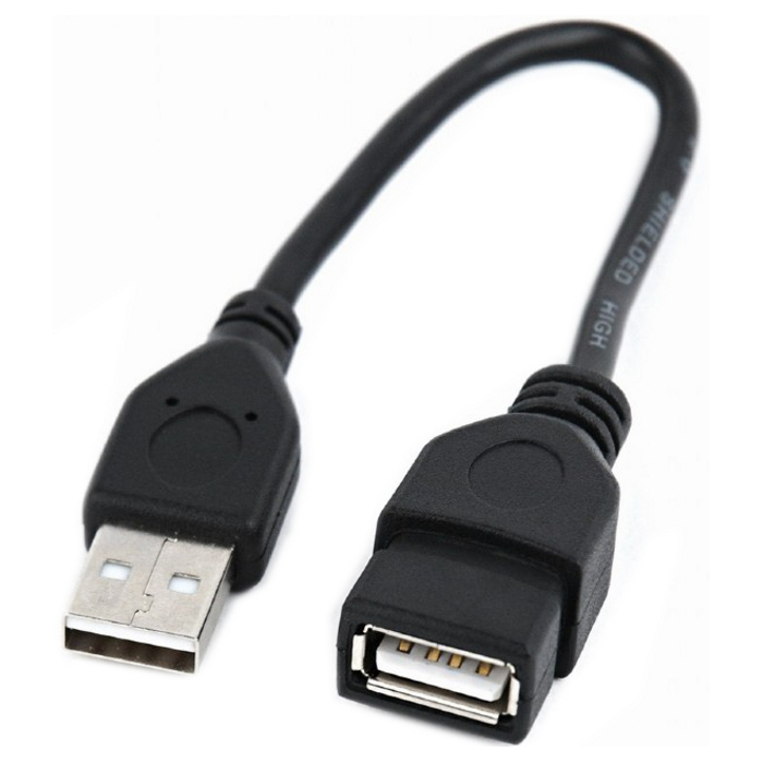 Кабель-подовжувач CABLEXPERT USB2.0 AM/AF 0.15м (CCP-USB2-AMAF-0.15M)