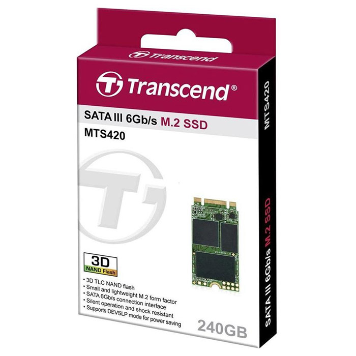 SSD диск TRANSCEND MTS420 240GB M.2 SATA (TS240GMTS420S)