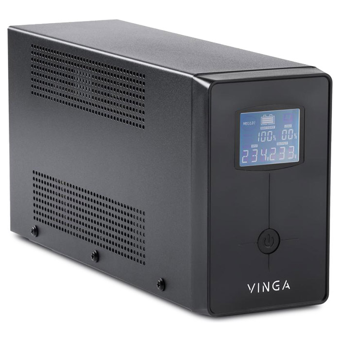 ДБЖ VINGA LCD 2000VA metal case (VPC-2000M)