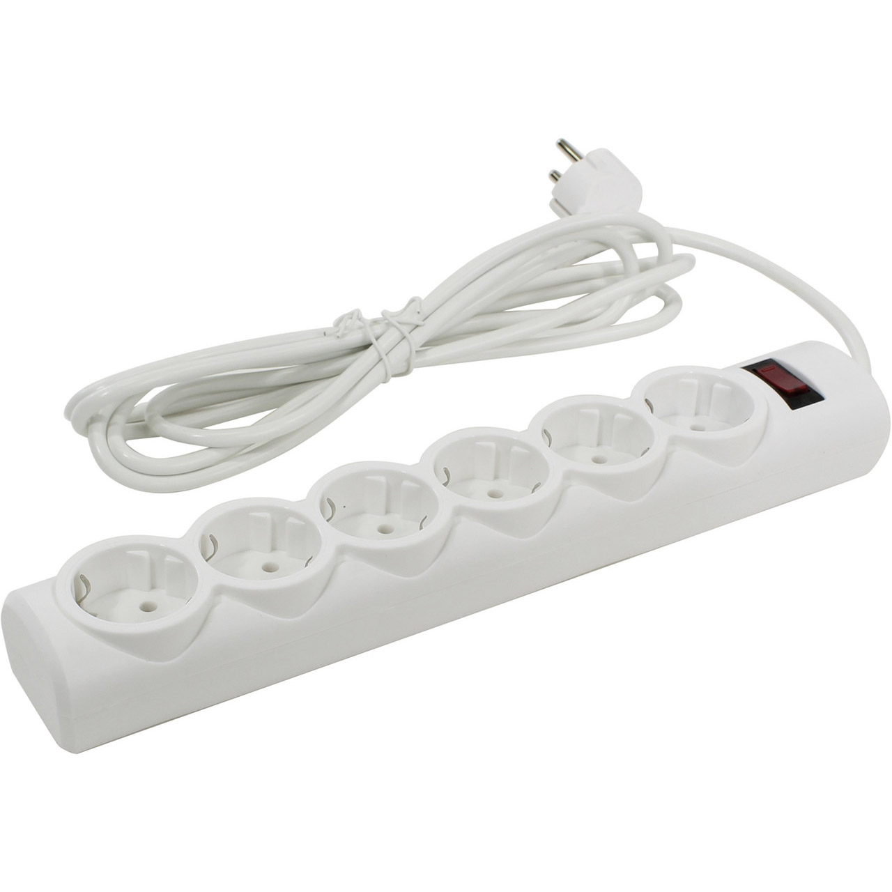 Мережевий фільтр DEFENDER DFS 153 White, 6 розеток, 3м (99490)