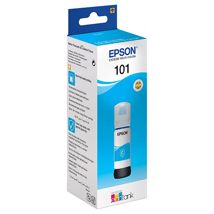 Контейнер з чорнилом EPSON 101 Cyan (C13T03V24A)