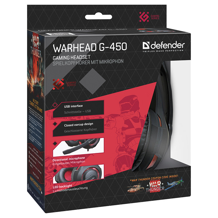 Наушники геймерские DEFENDER Warhead G-450 (64146)